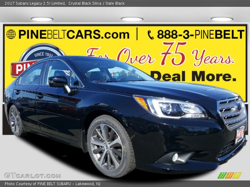 Crystal Black Silica / Slate Black 2017 Subaru Legacy 2.5i Limited
