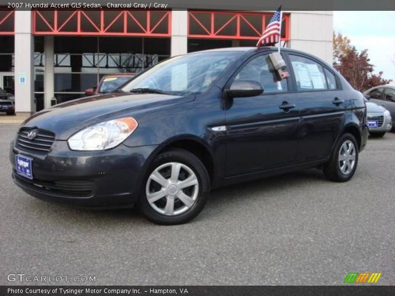 Charcoal Gray / Gray 2007 Hyundai Accent GLS Sedan