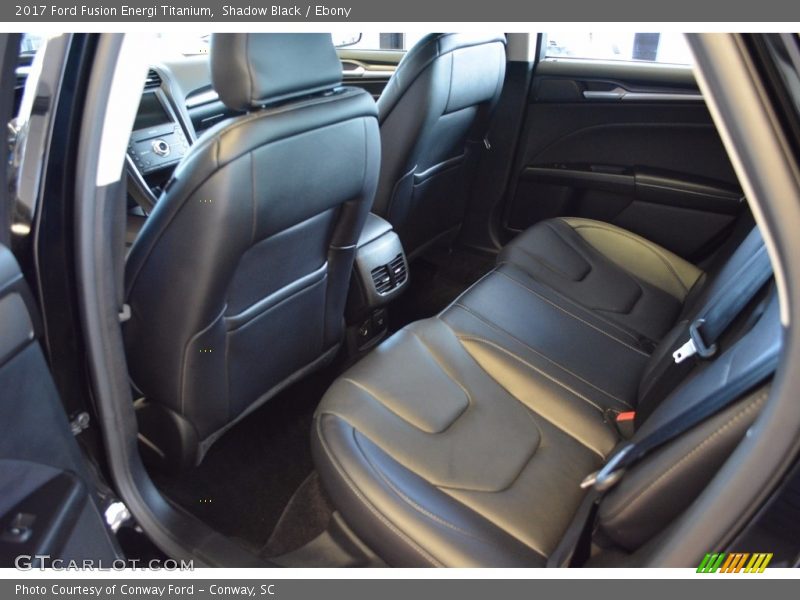 Rear Seat of 2017 Fusion Energi Titanium