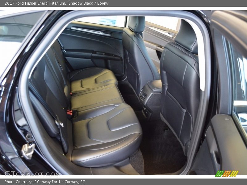 Rear Seat of 2017 Fusion Energi Titanium