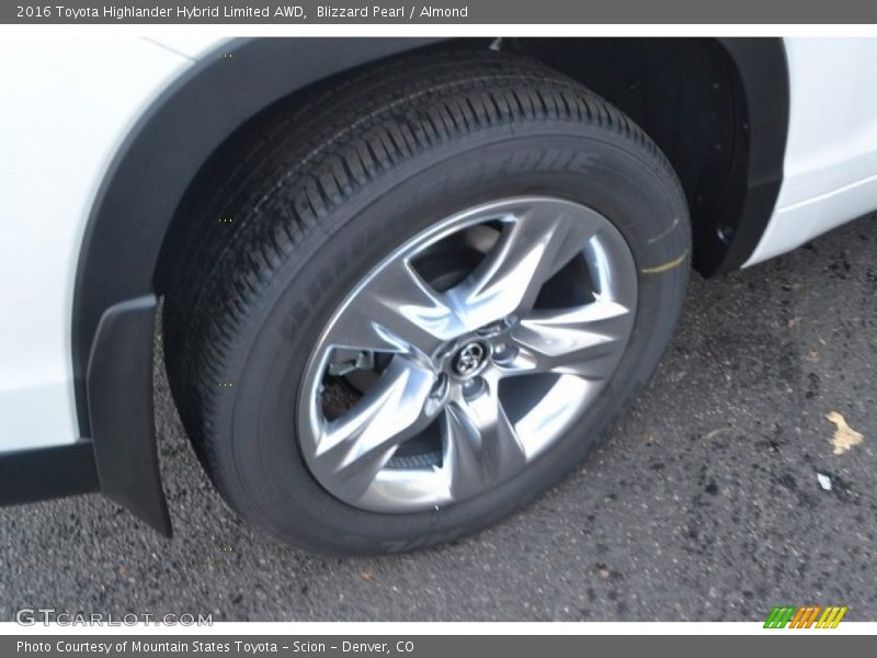 Blizzard Pearl / Almond 2016 Toyota Highlander Hybrid Limited AWD