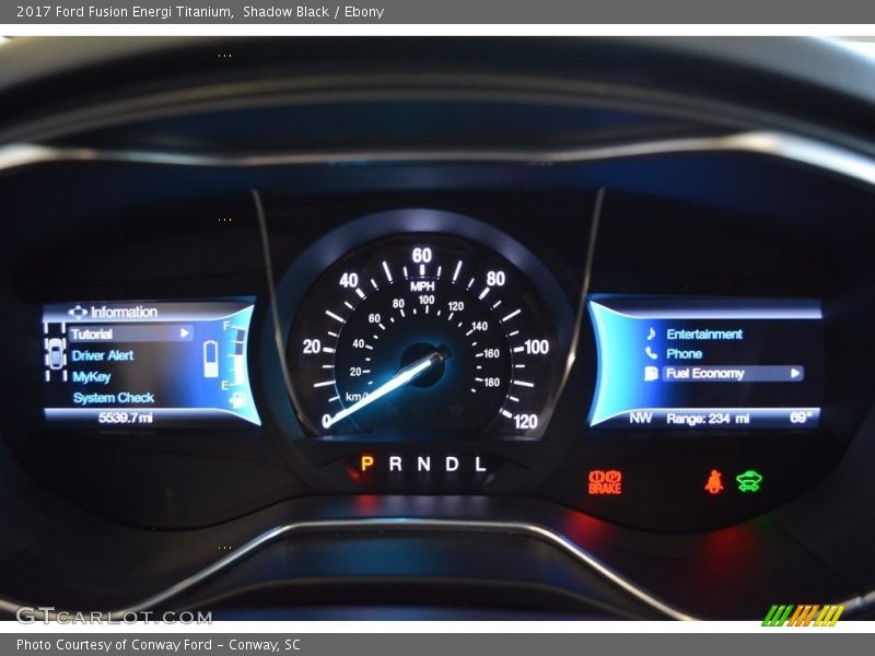  2017 Fusion Energi Titanium Energi Titanium Gauges