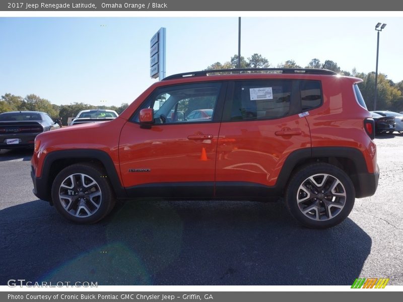 Omaha Orange / Black 2017 Jeep Renegade Latitude