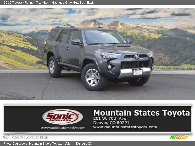 Magnetic Gray Metallic / Black 2016 Toyota 4Runner Trail 4x4