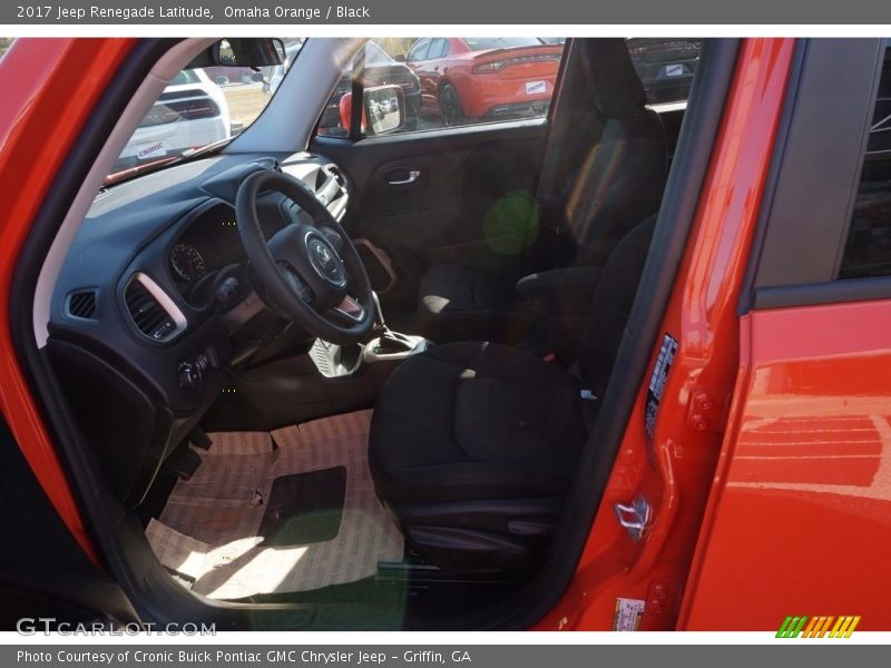 Omaha Orange / Black 2017 Jeep Renegade Latitude