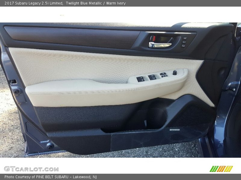 Twilight Blue Metallic / Warm Ivory 2017 Subaru Legacy 2.5i Limited
