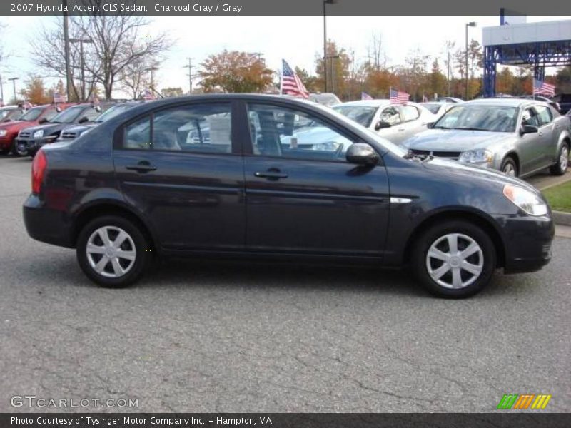Charcoal Gray / Gray 2007 Hyundai Accent GLS Sedan