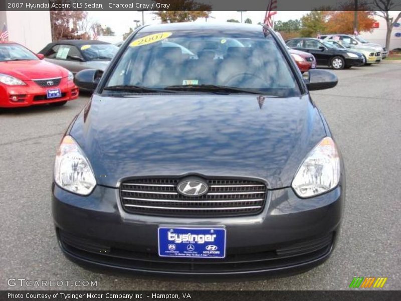 Charcoal Gray / Gray 2007 Hyundai Accent GLS Sedan