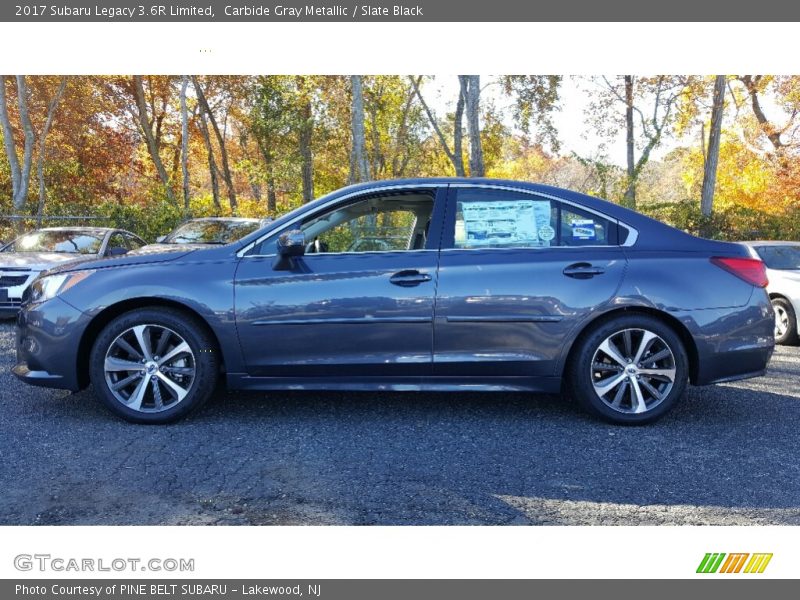 Carbide Gray Metallic / Slate Black 2017 Subaru Legacy 3.6R Limited