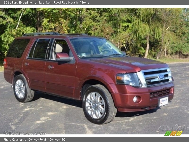 Royal Red Metallic / Stone 2011 Ford Expedition Limited 4x4
