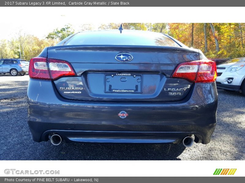 Carbide Gray Metallic / Slate Black 2017 Subaru Legacy 3.6R Limited