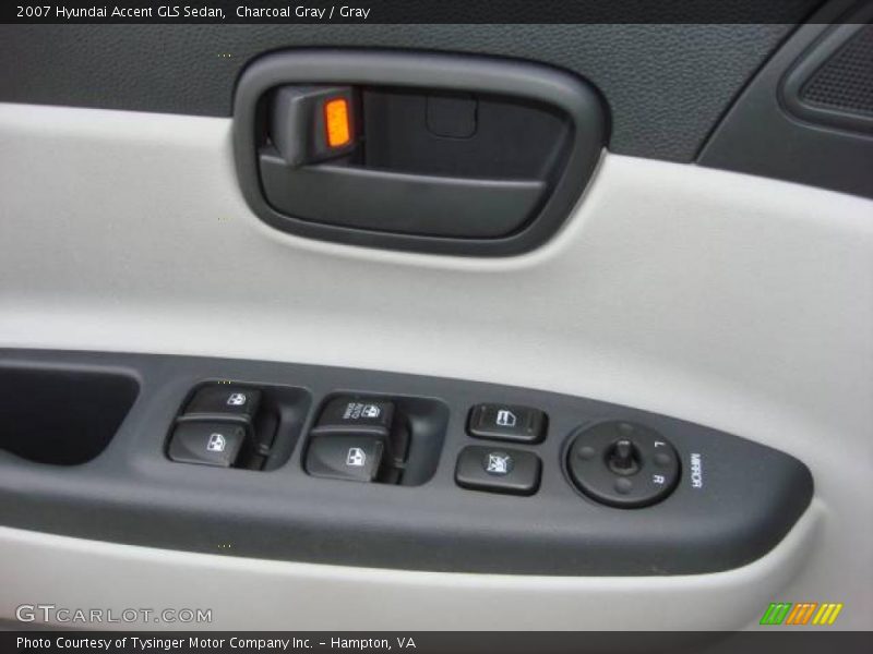 Charcoal Gray / Gray 2007 Hyundai Accent GLS Sedan