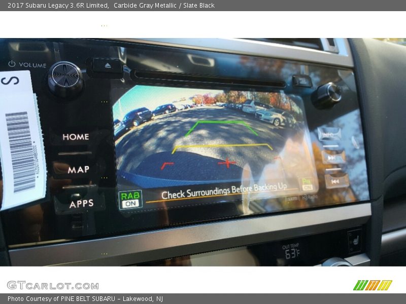 Carbide Gray Metallic / Slate Black 2017 Subaru Legacy 3.6R Limited
