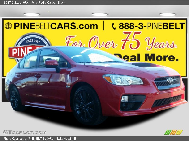 Pure Red / Carbon Black 2017 Subaru WRX