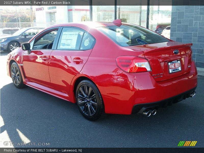 Pure Red / Carbon Black 2017 Subaru WRX