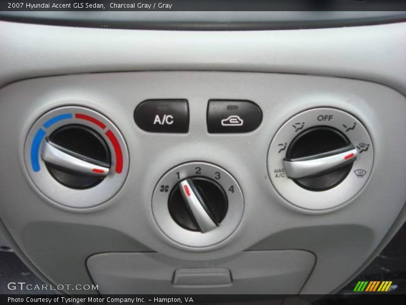 Charcoal Gray / Gray 2007 Hyundai Accent GLS Sedan