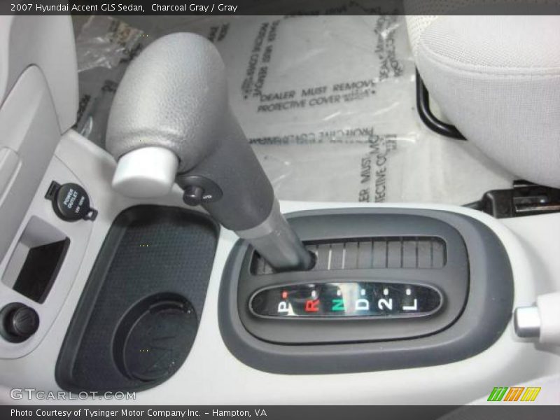 Charcoal Gray / Gray 2007 Hyundai Accent GLS Sedan
