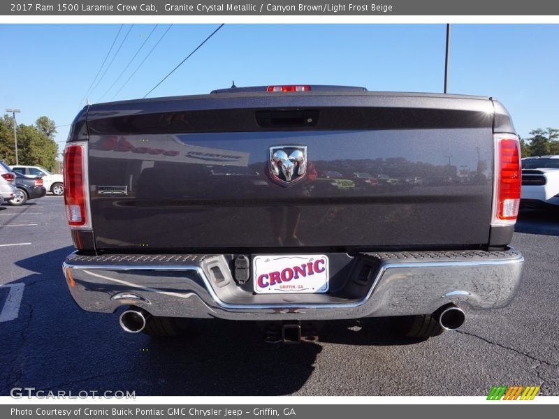 Granite Crystal Metallic / Canyon Brown/Light Frost Beige 2017 Ram 1500 Laramie Crew Cab