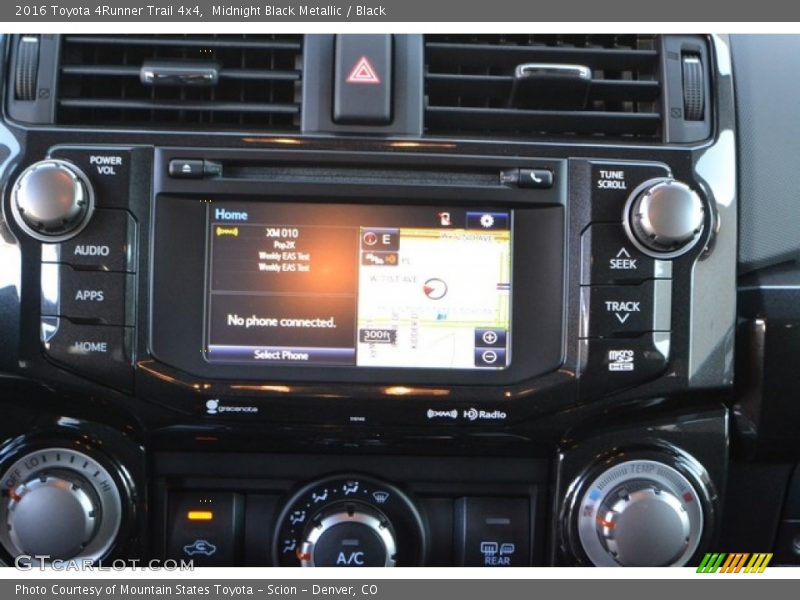 Midnight Black Metallic / Black 2016 Toyota 4Runner Trail 4x4