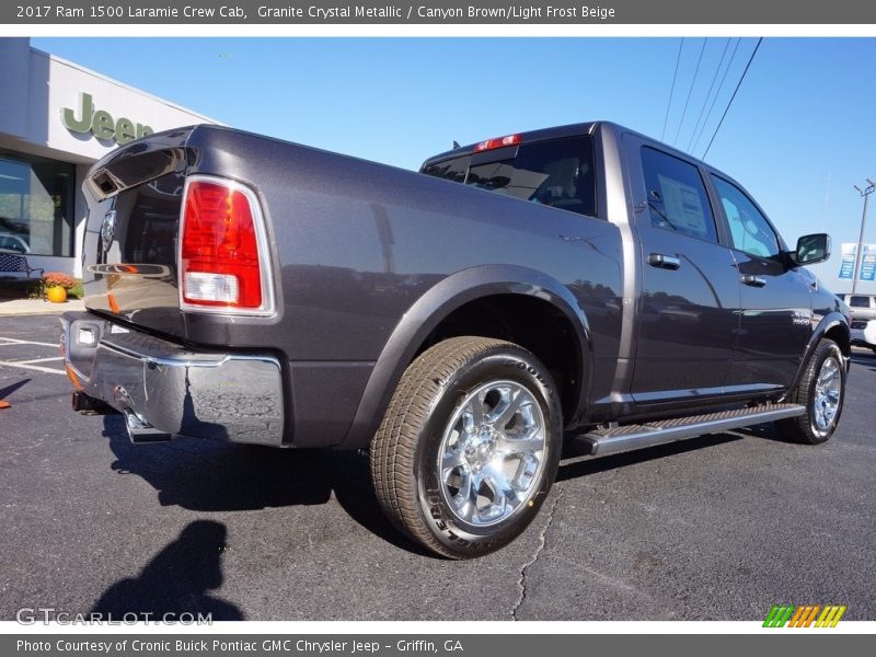 Granite Crystal Metallic / Canyon Brown/Light Frost Beige 2017 Ram 1500 Laramie Crew Cab