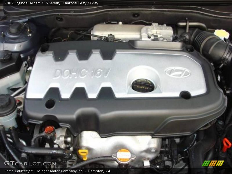 Charcoal Gray / Gray 2007 Hyundai Accent GLS Sedan