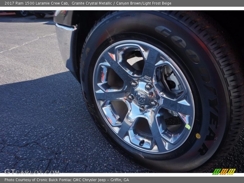 Granite Crystal Metallic / Canyon Brown/Light Frost Beige 2017 Ram 1500 Laramie Crew Cab