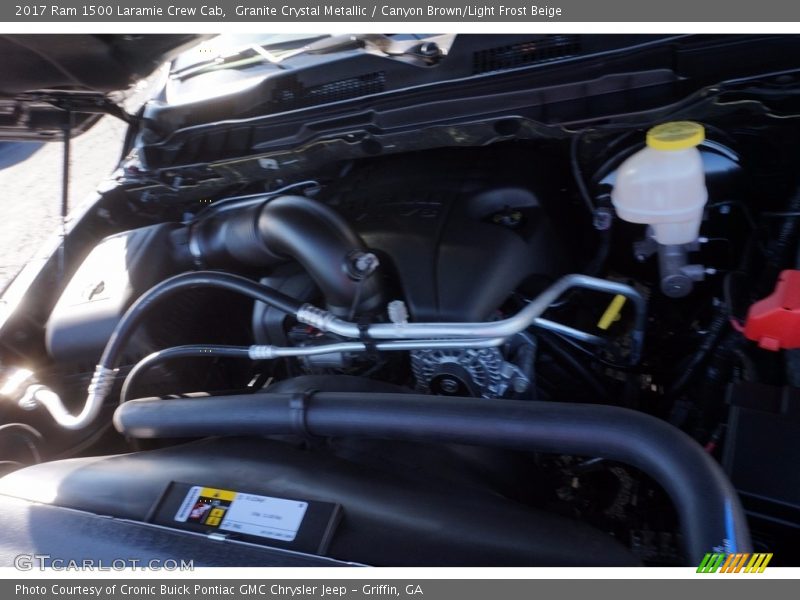 Granite Crystal Metallic / Canyon Brown/Light Frost Beige 2017 Ram 1500 Laramie Crew Cab