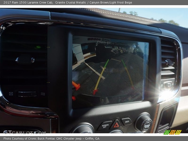 Granite Crystal Metallic / Canyon Brown/Light Frost Beige 2017 Ram 1500 Laramie Crew Cab