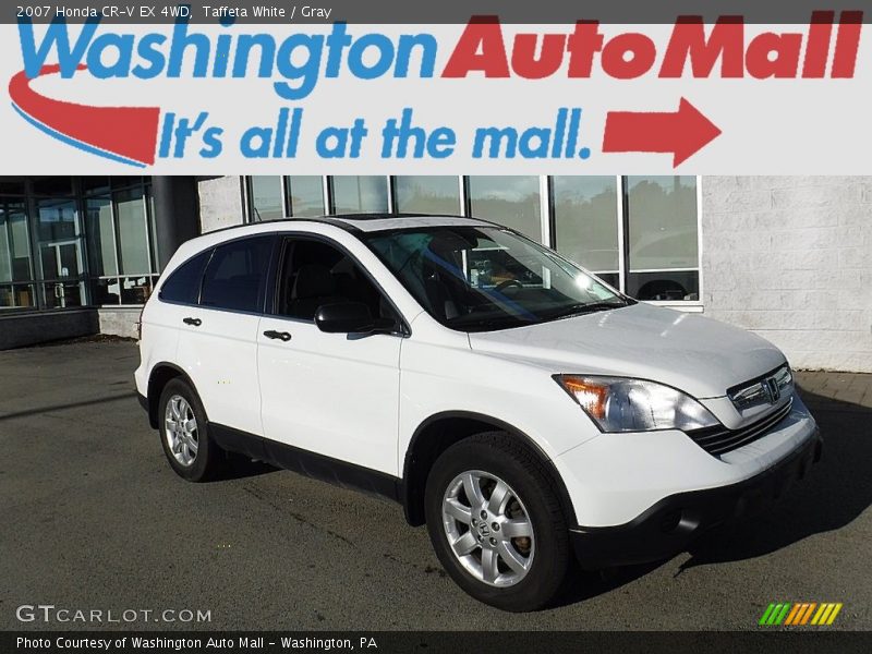 Taffeta White / Gray 2007 Honda CR-V EX 4WD