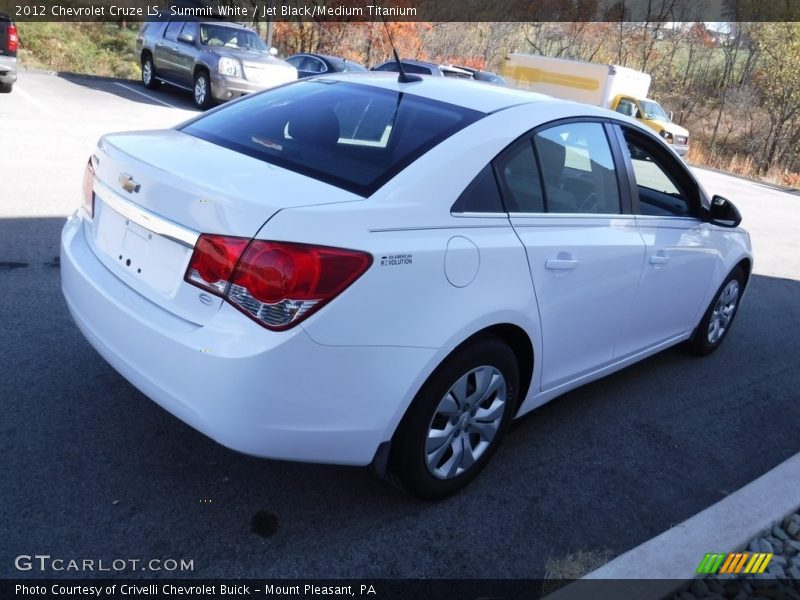 Summit White / Jet Black/Medium Titanium 2012 Chevrolet Cruze LS