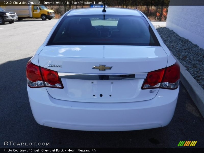 Summit White / Jet Black/Medium Titanium 2012 Chevrolet Cruze LS