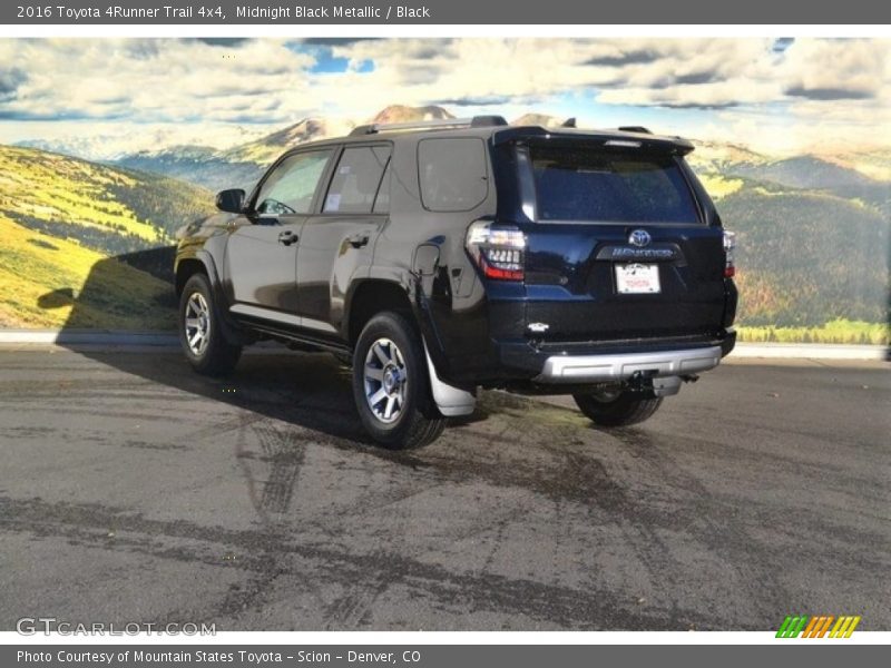 Midnight Black Metallic / Black 2016 Toyota 4Runner Trail 4x4