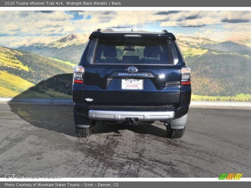 Midnight Black Metallic / Black 2016 Toyota 4Runner Trail 4x4