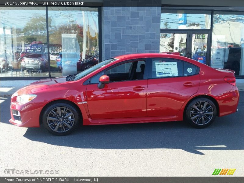 Pure Red / Carbon Black 2017 Subaru WRX