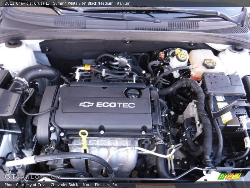Summit White / Jet Black/Medium Titanium 2012 Chevrolet Cruze LS