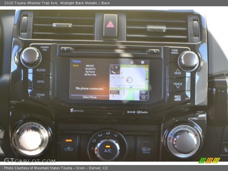 Midnight Black Metallic / Black 2016 Toyota 4Runner Trail 4x4