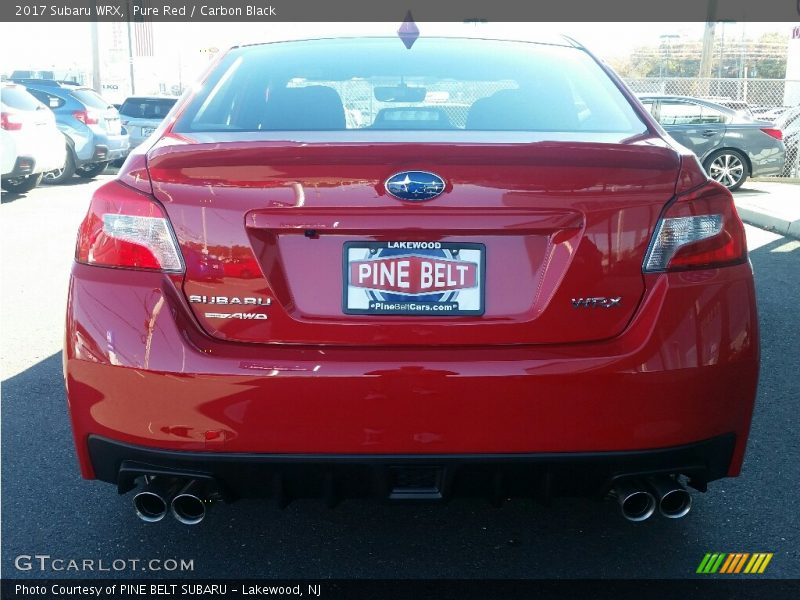 Pure Red / Carbon Black 2017 Subaru WRX