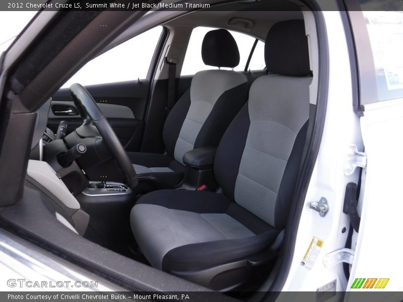 Summit White / Jet Black/Medium Titanium 2012 Chevrolet Cruze LS