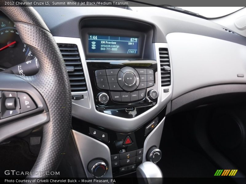 Summit White / Jet Black/Medium Titanium 2012 Chevrolet Cruze LS