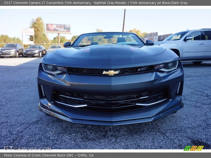 Nightfall Gray Metallic / 50th Anniversary Jet Black/Dark Gray 2017 Chevrolet Camaro LT Convertible 50th Anniversary