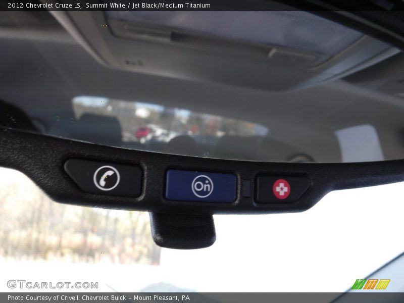 Summit White / Jet Black/Medium Titanium 2012 Chevrolet Cruze LS