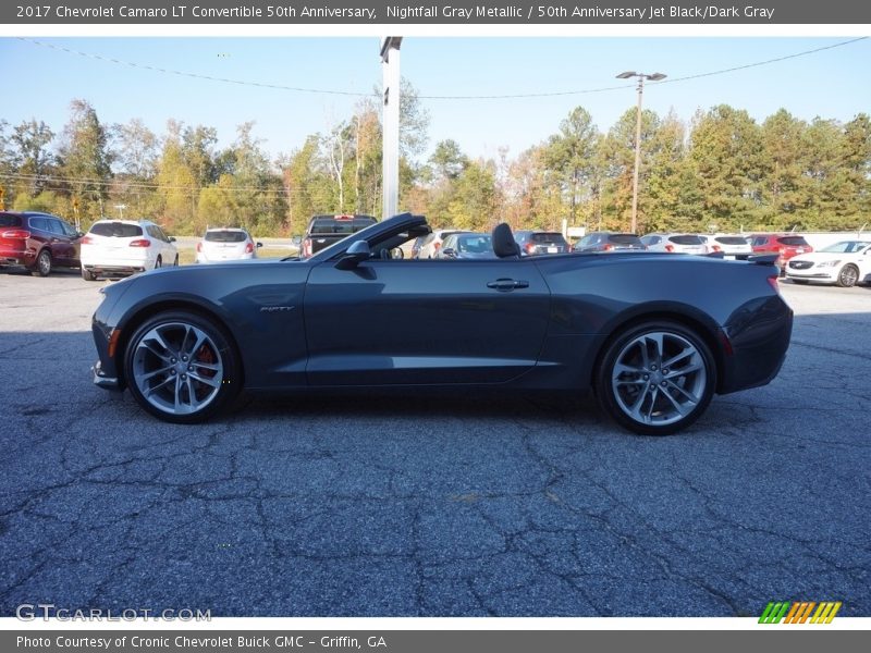 Nightfall Gray Metallic / 50th Anniversary Jet Black/Dark Gray 2017 Chevrolet Camaro LT Convertible 50th Anniversary