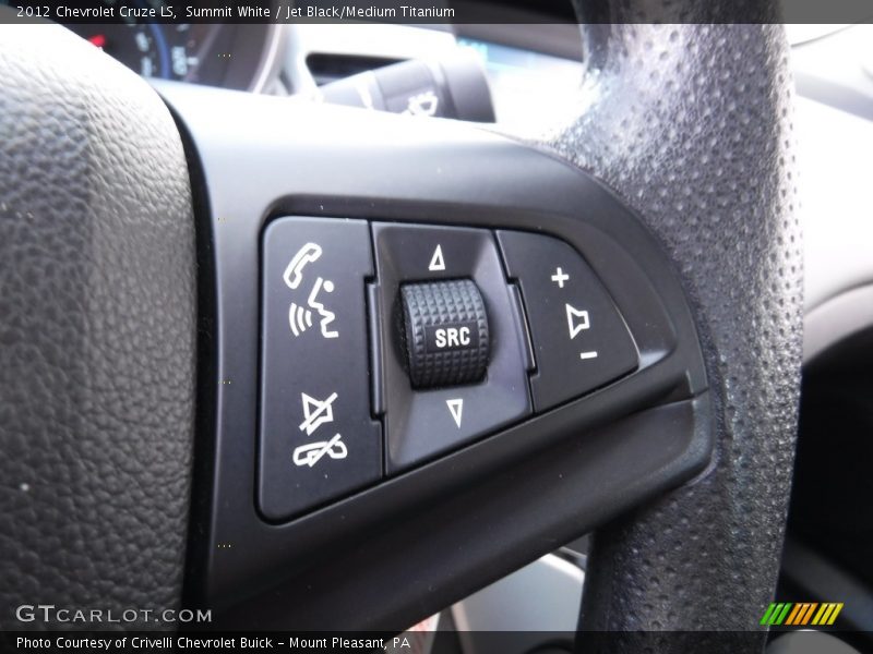 Summit White / Jet Black/Medium Titanium 2012 Chevrolet Cruze LS
