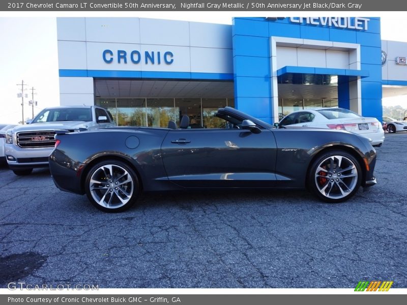 Nightfall Gray Metallic / 50th Anniversary Jet Black/Dark Gray 2017 Chevrolet Camaro LT Convertible 50th Anniversary