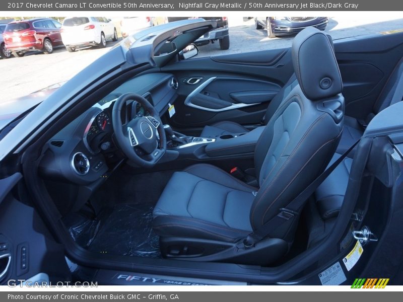 Nightfall Gray Metallic / 50th Anniversary Jet Black/Dark Gray 2017 Chevrolet Camaro LT Convertible 50th Anniversary