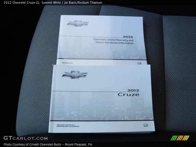 Summit White / Jet Black/Medium Titanium 2012 Chevrolet Cruze LS