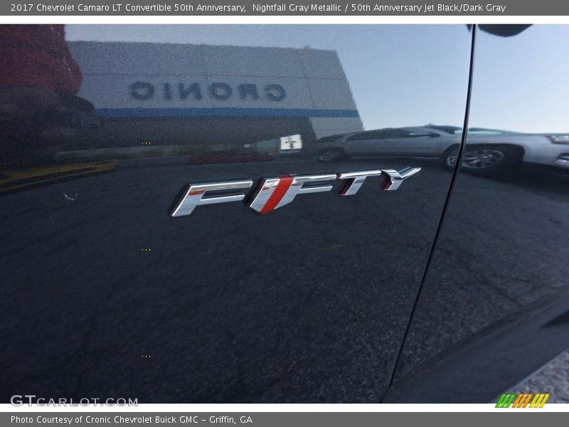 Nightfall Gray Metallic / 50th Anniversary Jet Black/Dark Gray 2017 Chevrolet Camaro LT Convertible 50th Anniversary