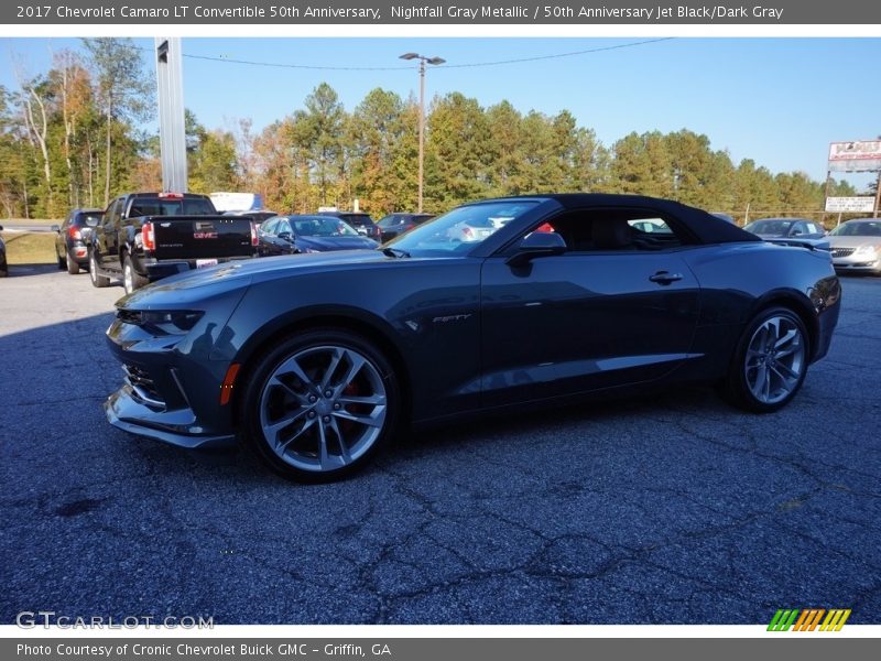 Nightfall Gray Metallic / 50th Anniversary Jet Black/Dark Gray 2017 Chevrolet Camaro LT Convertible 50th Anniversary