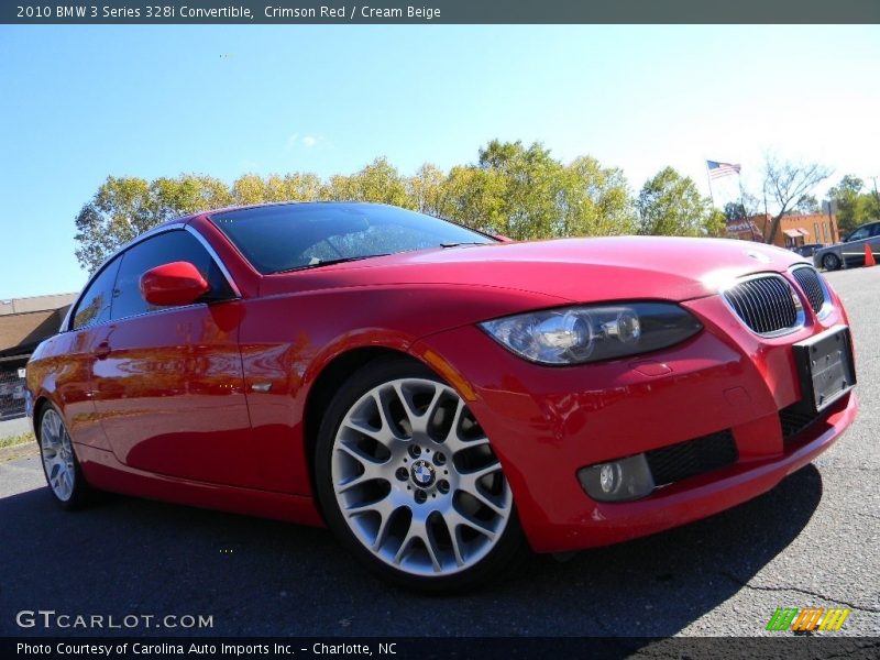 Crimson Red / Cream Beige 2010 BMW 3 Series 328i Convertible