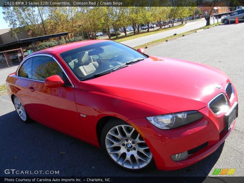 Crimson Red / Cream Beige 2010 BMW 3 Series 328i Convertible
